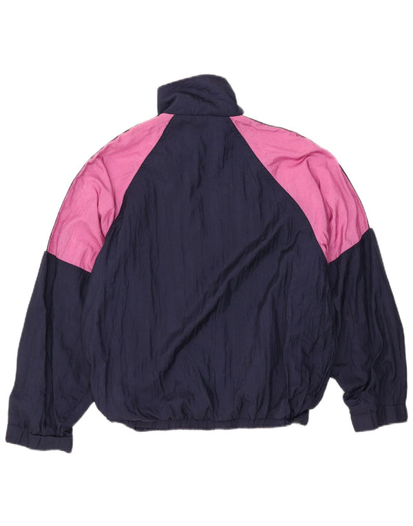 KAPPA drenge grafisk træningsdragt topjakke 13-14 år marineblå farveblok