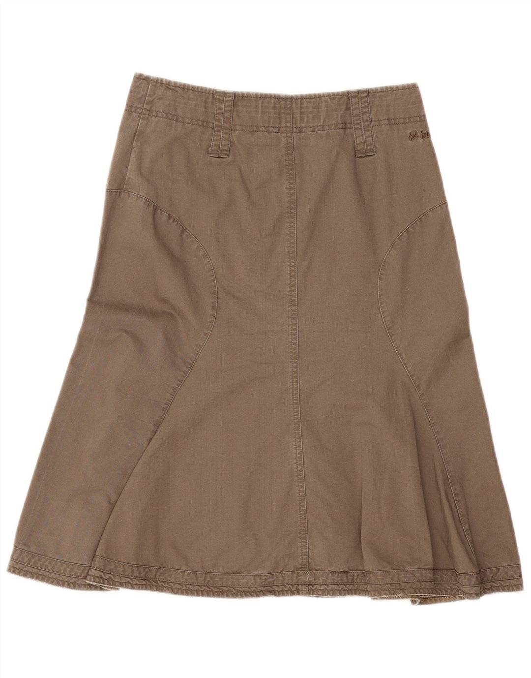 FAT FACE Dame A-Line Nederdel UK 8 Small W30 Khaki