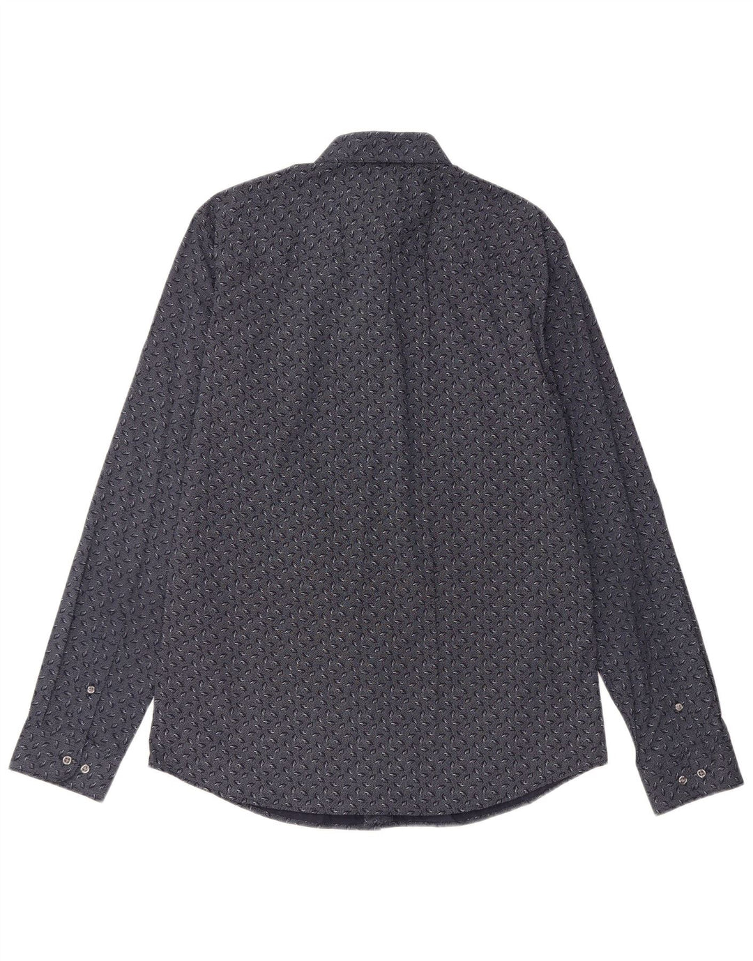 JACK & JONES Slim Fit skjorte til mænd Stor marineblå plettet bomuld