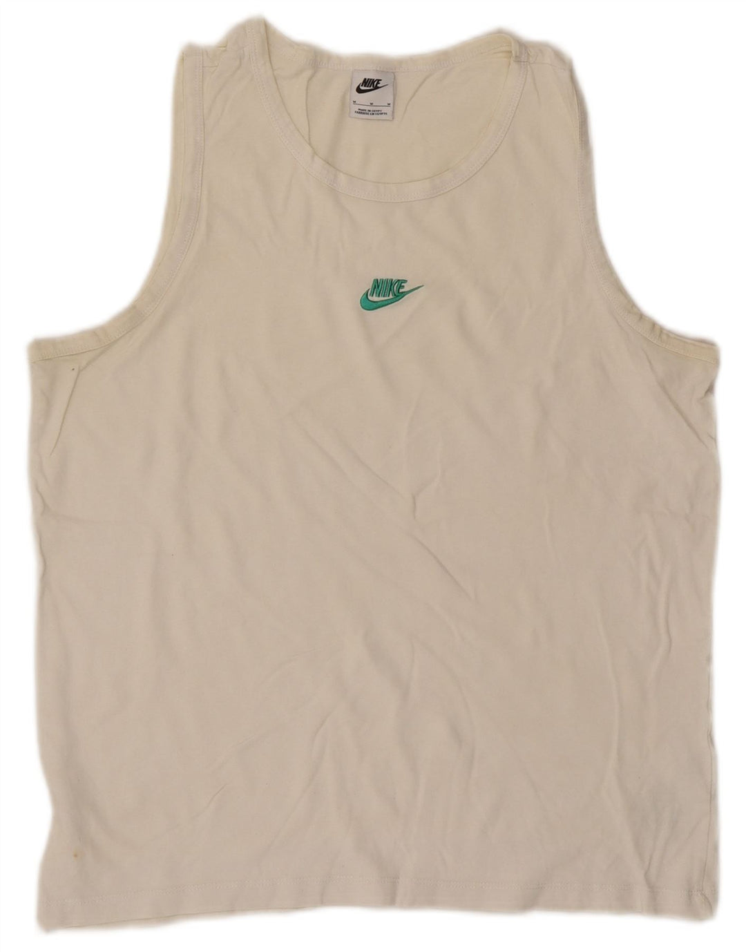Nike Herrevest Top Medium Hvid Bomuld