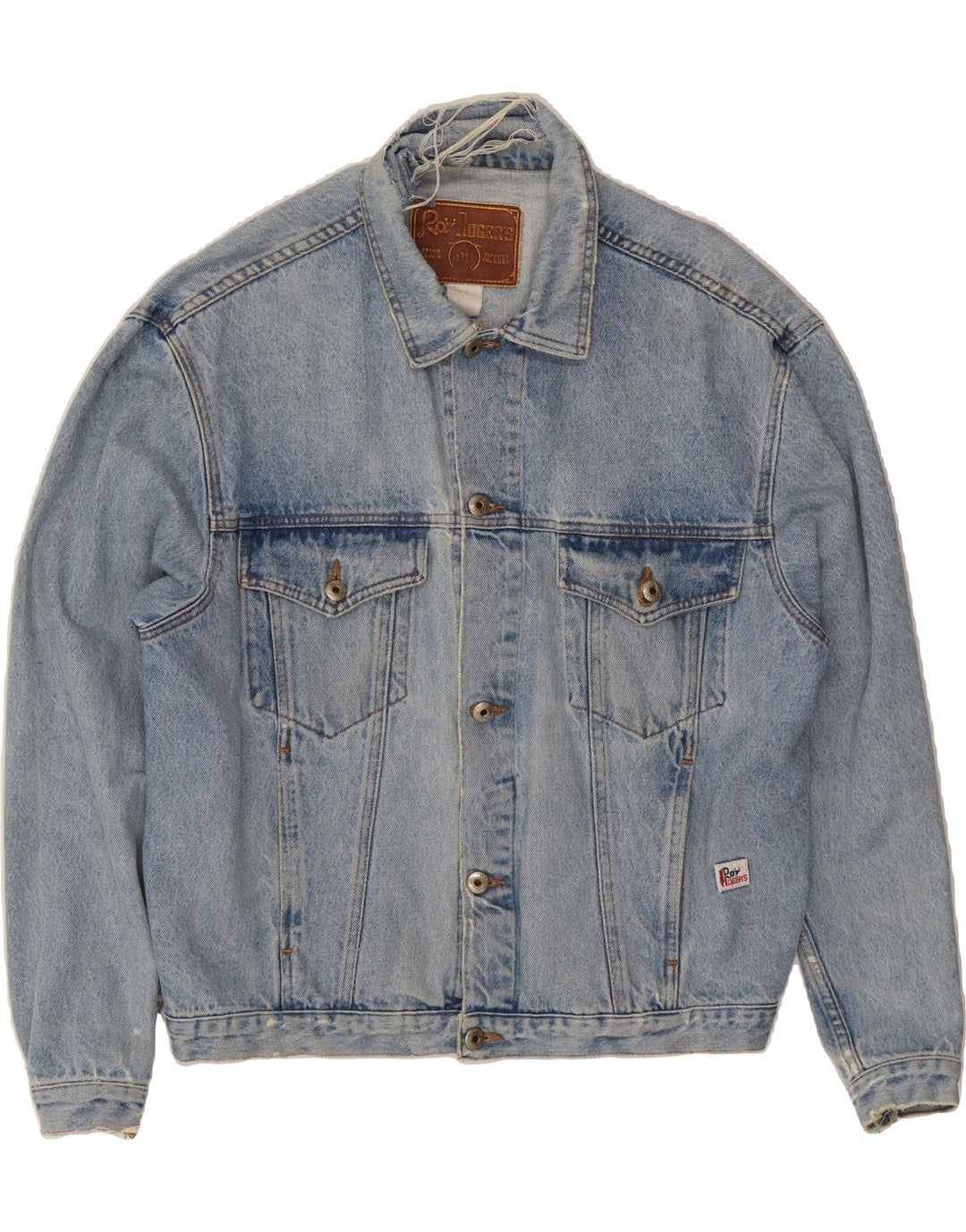 ROY ROGERS Denimjakke til mænd UK 38 Medium Blue