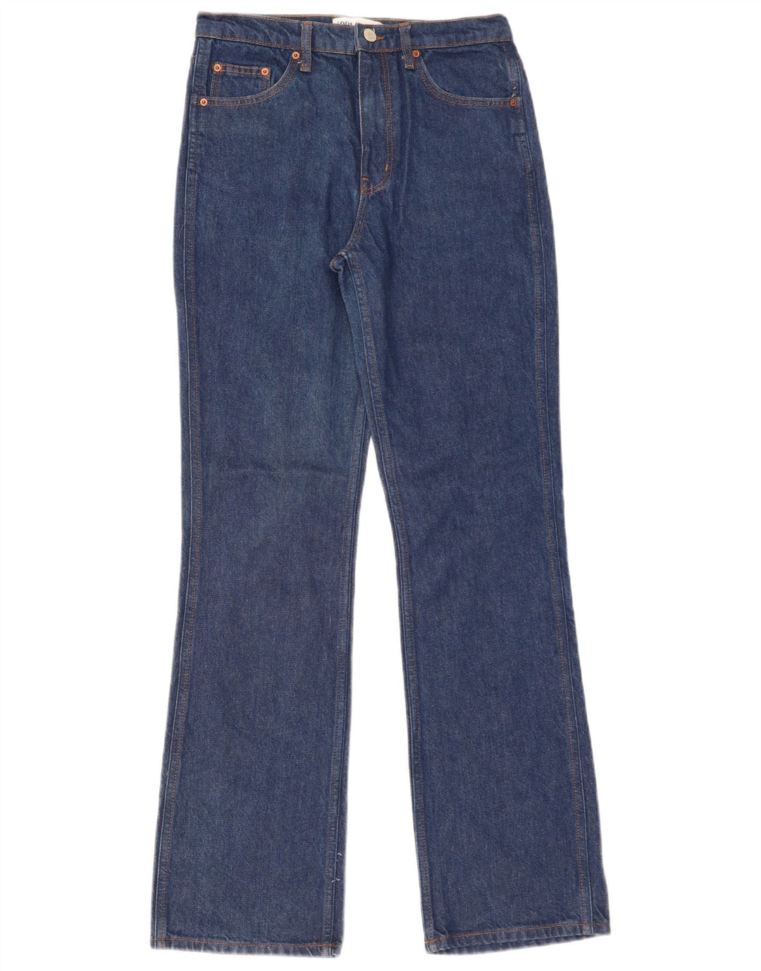 ZARA Dame Bootcut Jeans EU 38 Small W28 L34 Blå