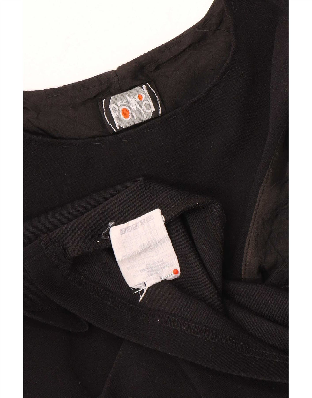 Promod Dame Ærmeløs Shift Dress UK 12 Medium Sort Polyamid