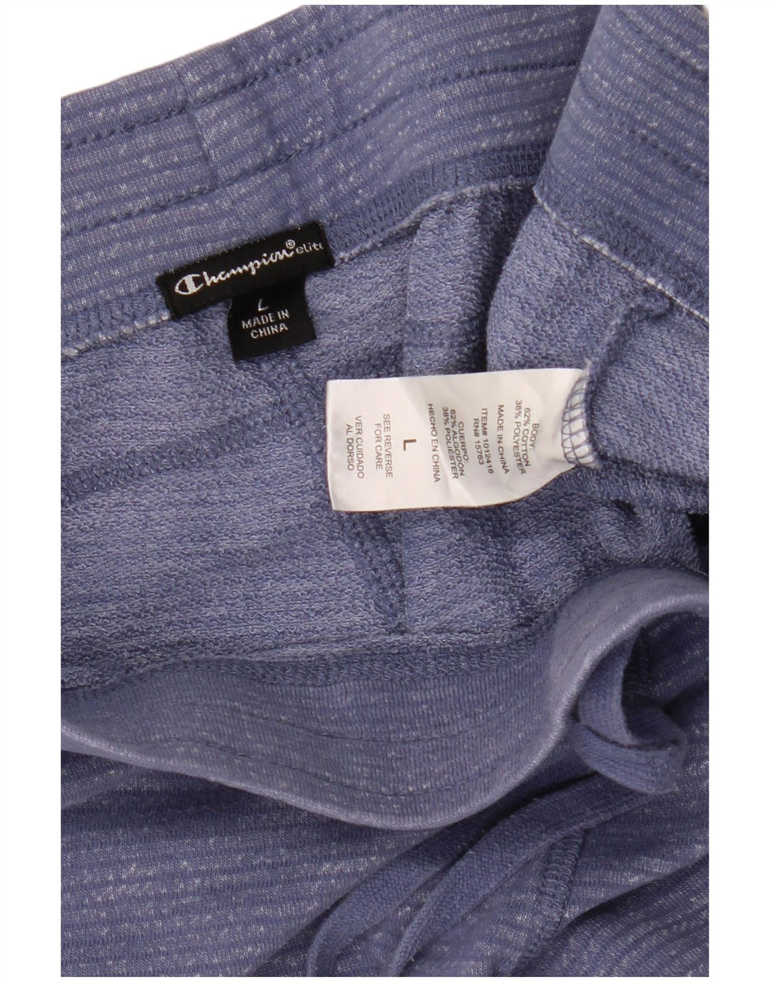 CHAMPION Womens træningsdragt Bukser Joggers UK 14 Large Blue Flecked