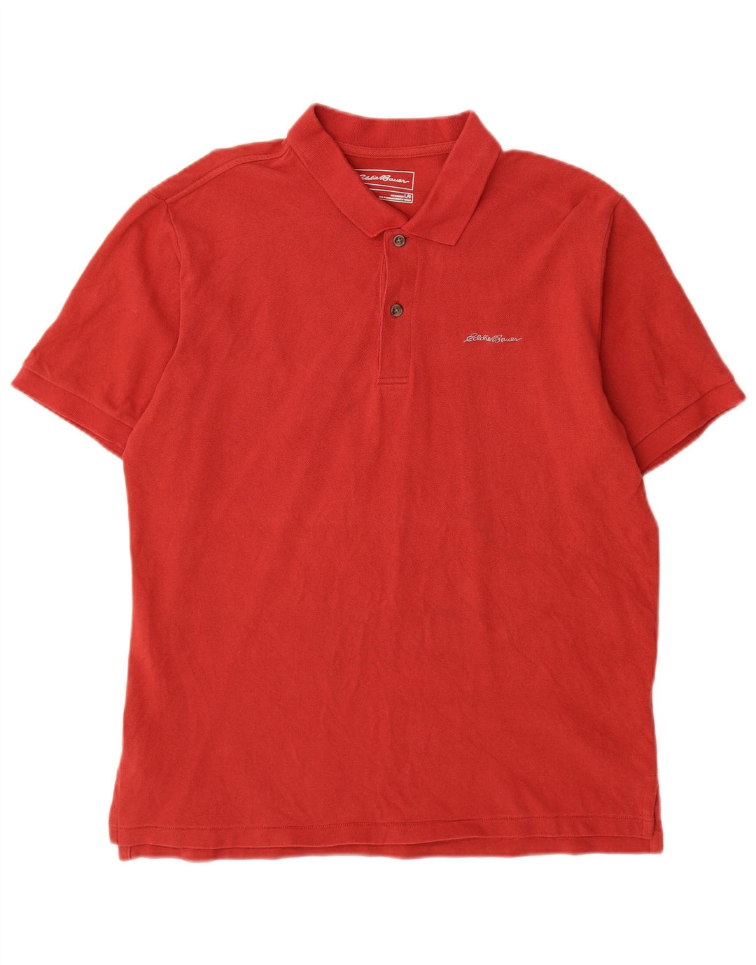 Eddie Bauer herre poloskjorte stor rød bomuld