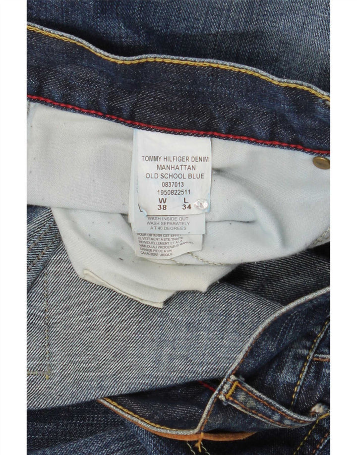 Tommy Hilfiger Herre Manhattan Bootcut Jeans W38 L34 Blå Bomuld
