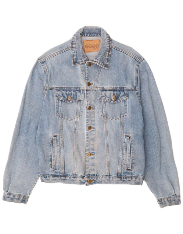 Vintage Herre denimjakke UK 40 Large Blue Cotton