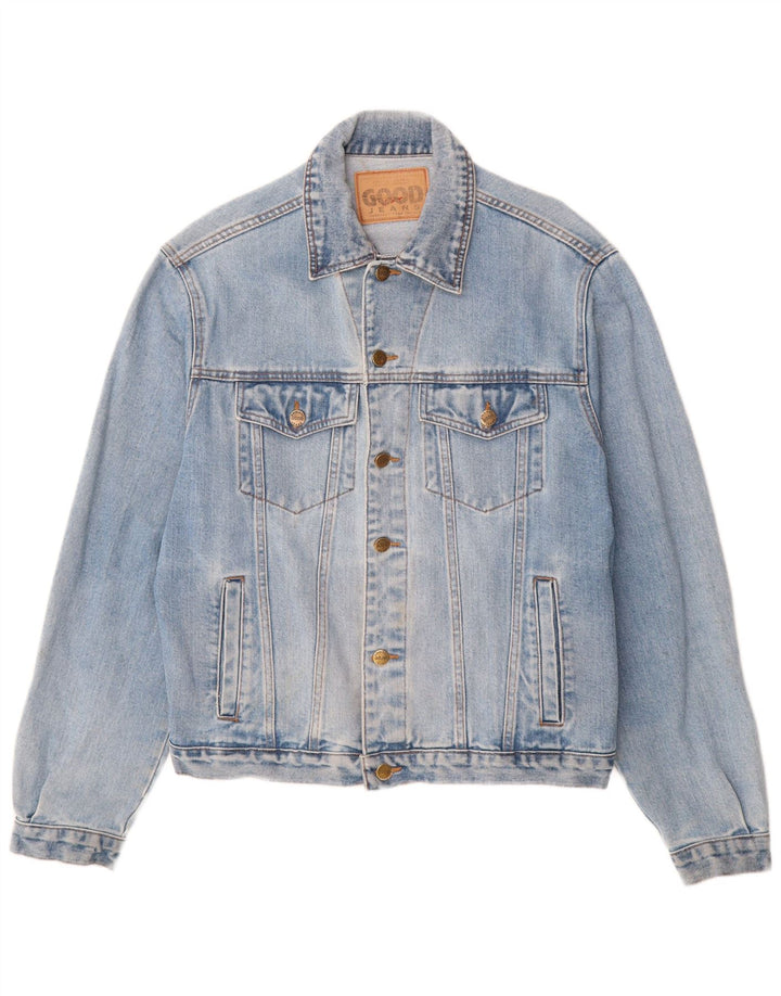 Vintage Herre denimjakke UK 40 Large Blue Cotton