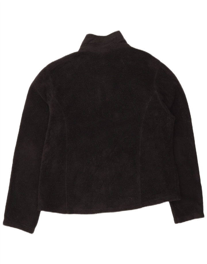 L.L.BEAN Fleecejakke til kvinder UK 16 Stor sort polyester