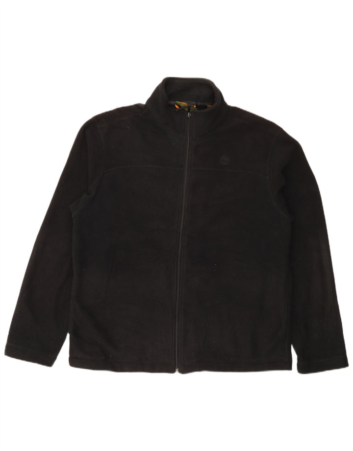 TIMBERLAND Fleecejakke til mænd UK 40 Stor sort polyester
