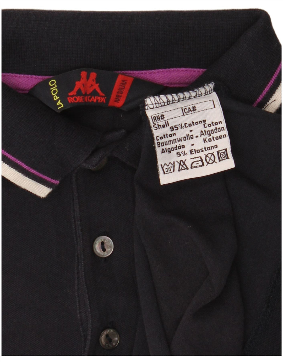 Kappa herre poloshirt Medium marineblå bomuld