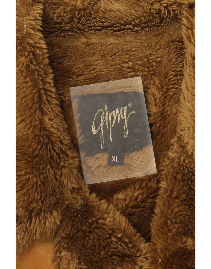 Gipsy Herre Shearling Jacket UK 42 XL Brun