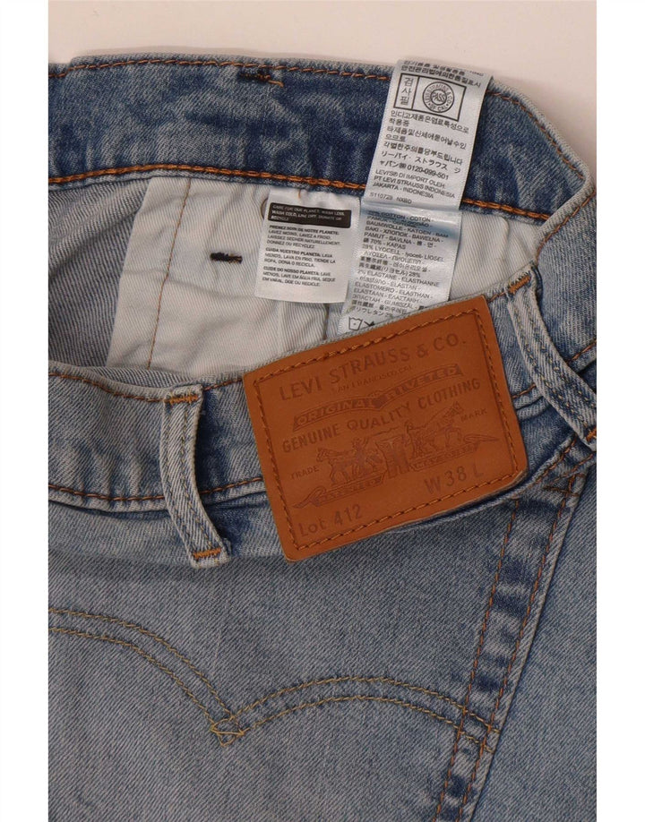 Levi's Herre 412 denimshorts W38 XL Blå Bomuld