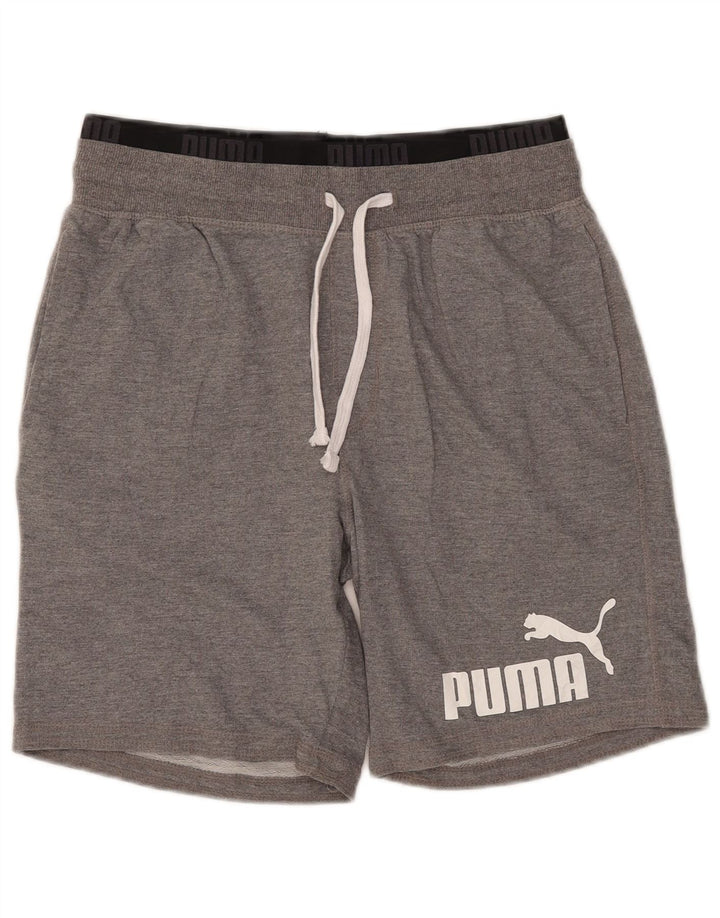 Puma Herre grafiske sportsshorts mellemgrå bomuld