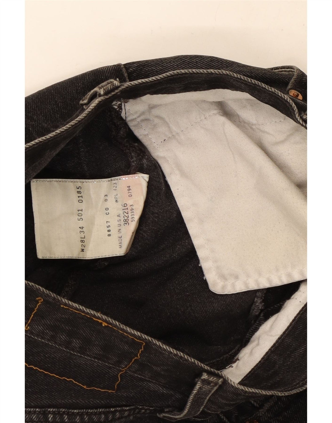 Levi's lige jeans til kvinder W28 L28 sort bomuld