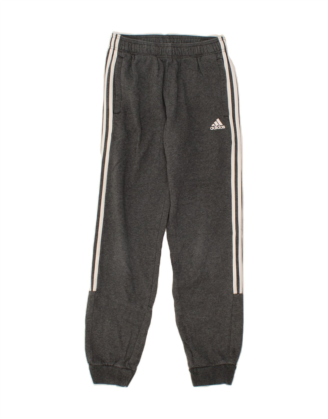 ADIDAS Mens Tracksuit Trousers Joggers Small Grey Cotton Vintage Adidas and Second-Hand Adidas from Messina Hembry 
