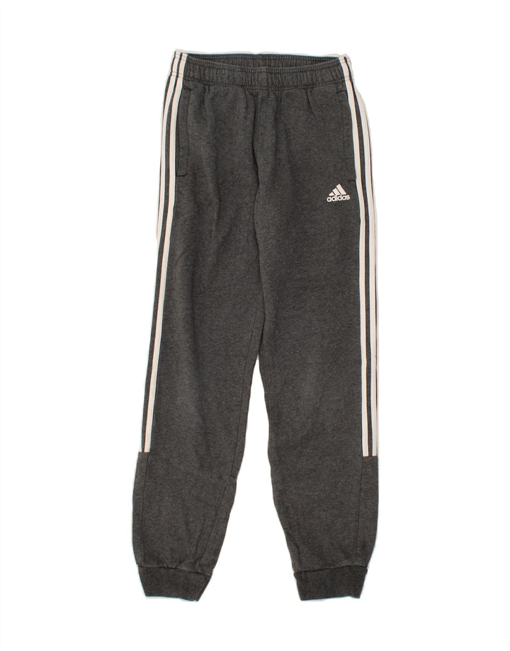 ADIDAS Mens Tracksuit Trousers Joggers Small Grey Cotton Vintage Adidas and Second-Hand Adidas from Messina Hembry 