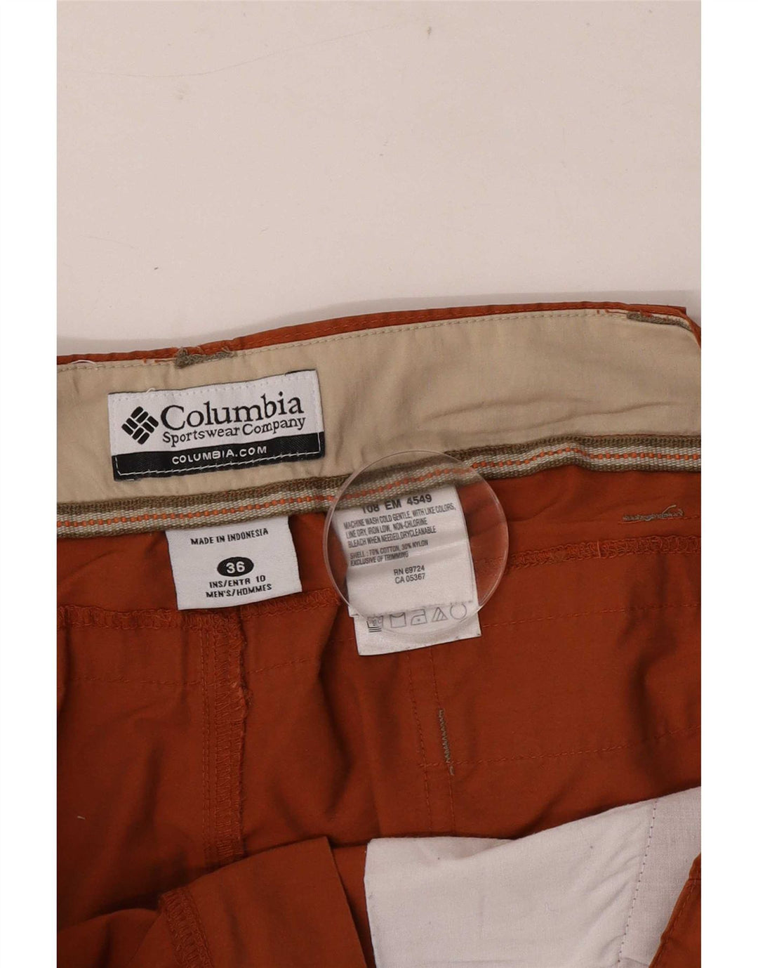 Columbia Herre Cargo Shorts W36 store brune bomuld