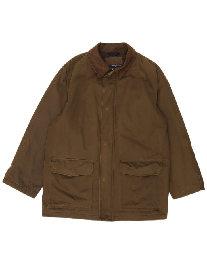 Corneliani Herre Utility Jacket IT 58 4XL Khaki