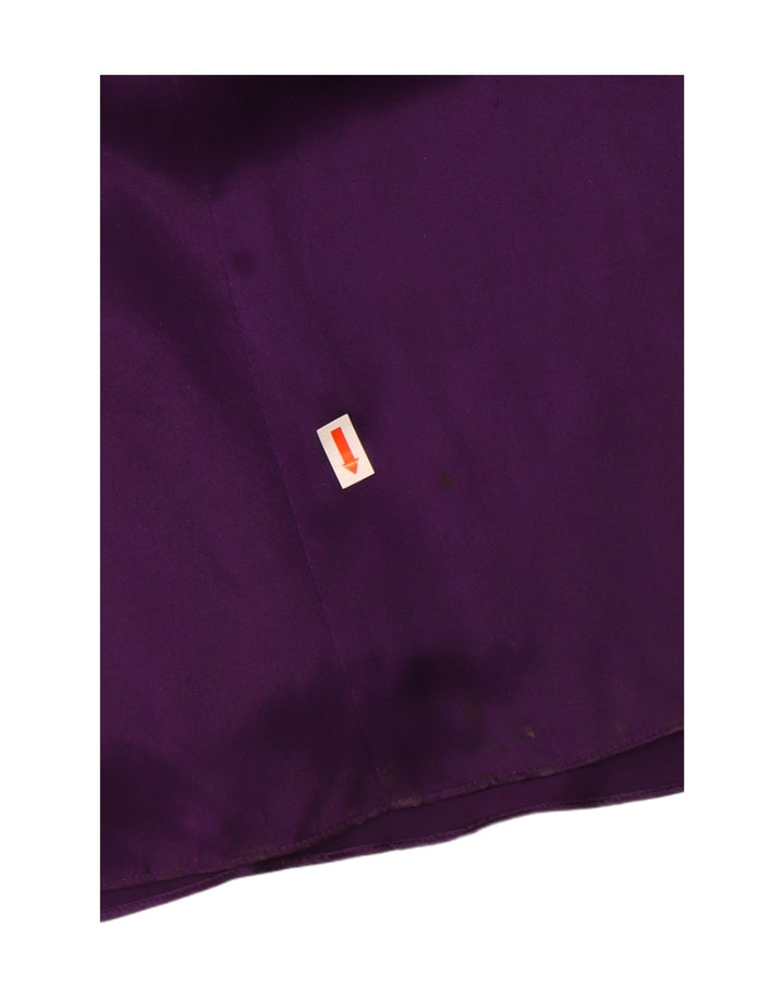 MONSOON Womens One Shoulder Dress UK 10 Small  Purple Silk
