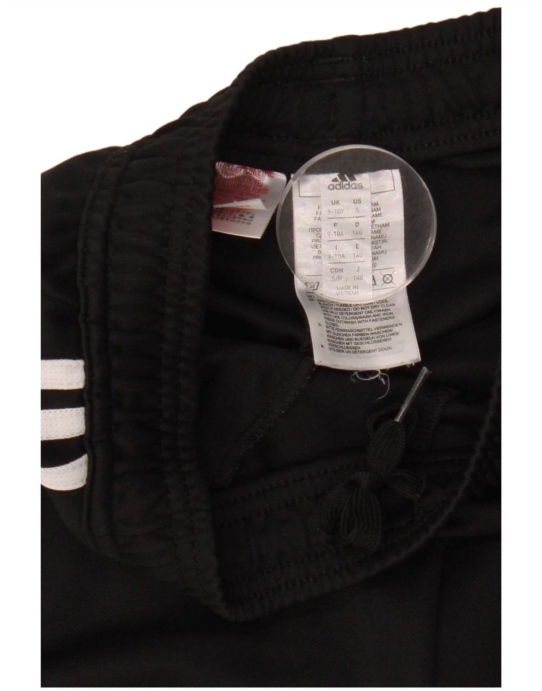 Adidas Boys Aeroready Tracksuit Bukser 9-10 år Sort polyester
