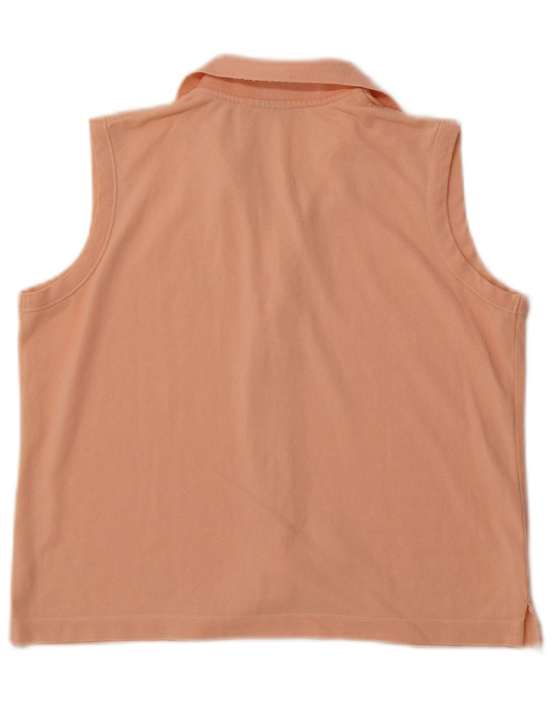 LOTTO Womens Crop ærmeløs skjortebluse UK 14 Large Orange