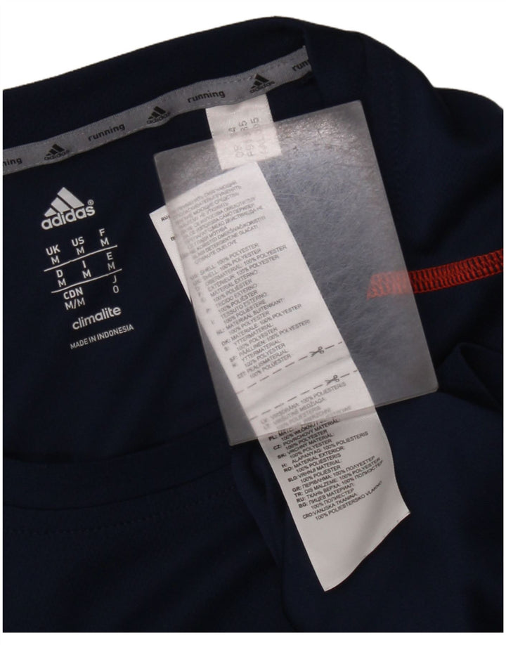 ADIDAS Herre Climalite Top Langærmet Medium Navy Blue Polyester