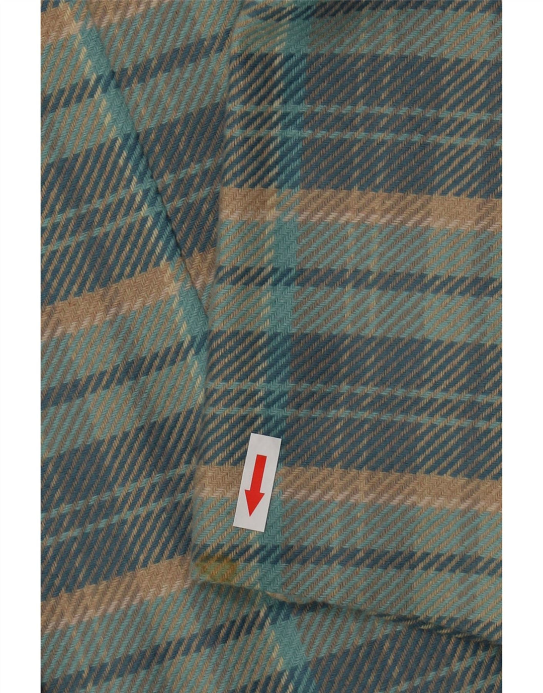 Vintage dame 5-knaps blazerjakke IT 44 Mellemblå ternet uld