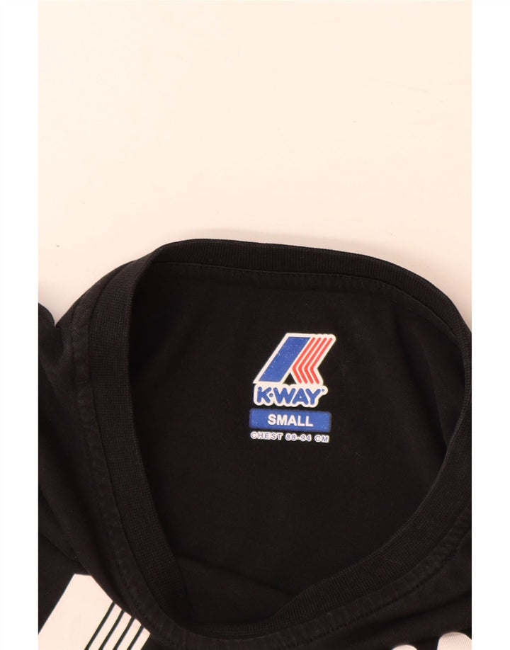 K-Way Herre Grafisk T-Shirt Top Lille Sort