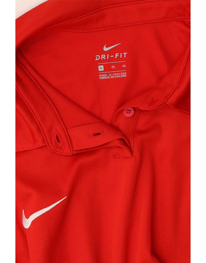 Nike Dame Dri Fit Polo Shirt UK 18 XL Rød