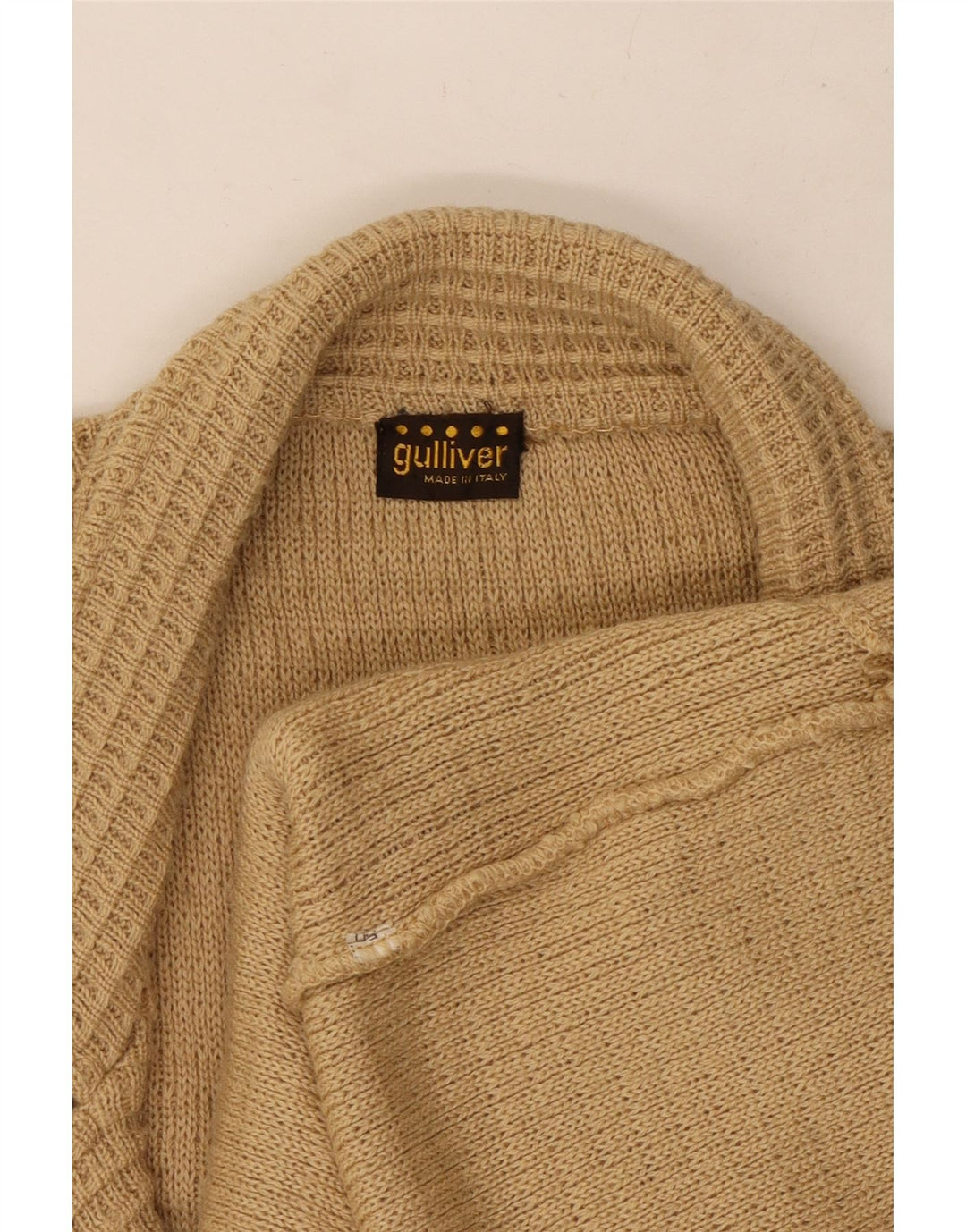 Vintage Dame dobbeltradet cardigan sweater IT 50 XL Beige