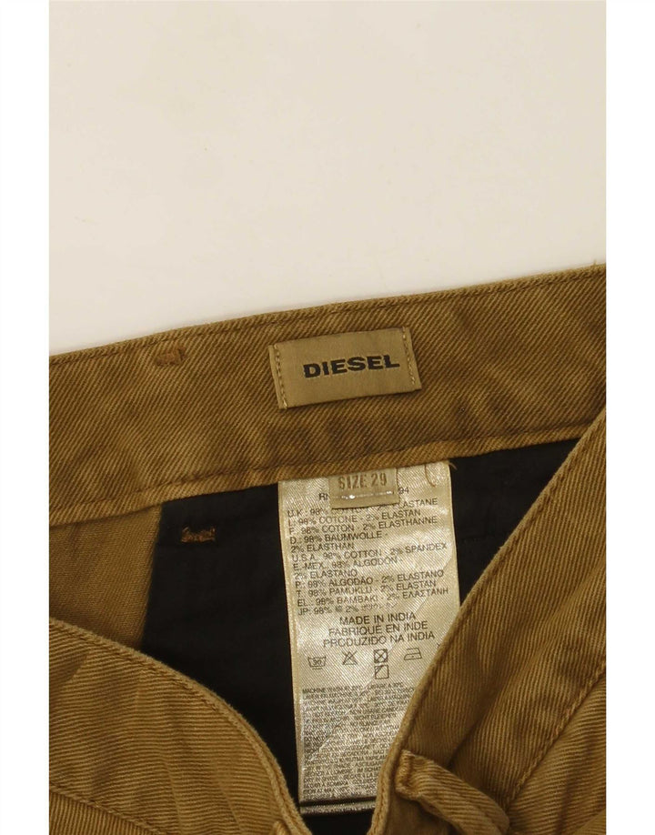 Diesel Herre Regular Chino Bukser W29 L31 Khaki Bomuld