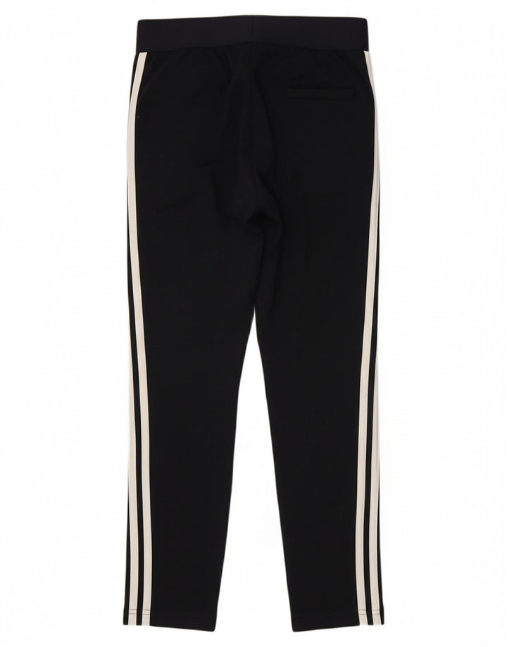 ADIDAS Womens Leggings UK 8/10 Small  Navy Blue Cotton
