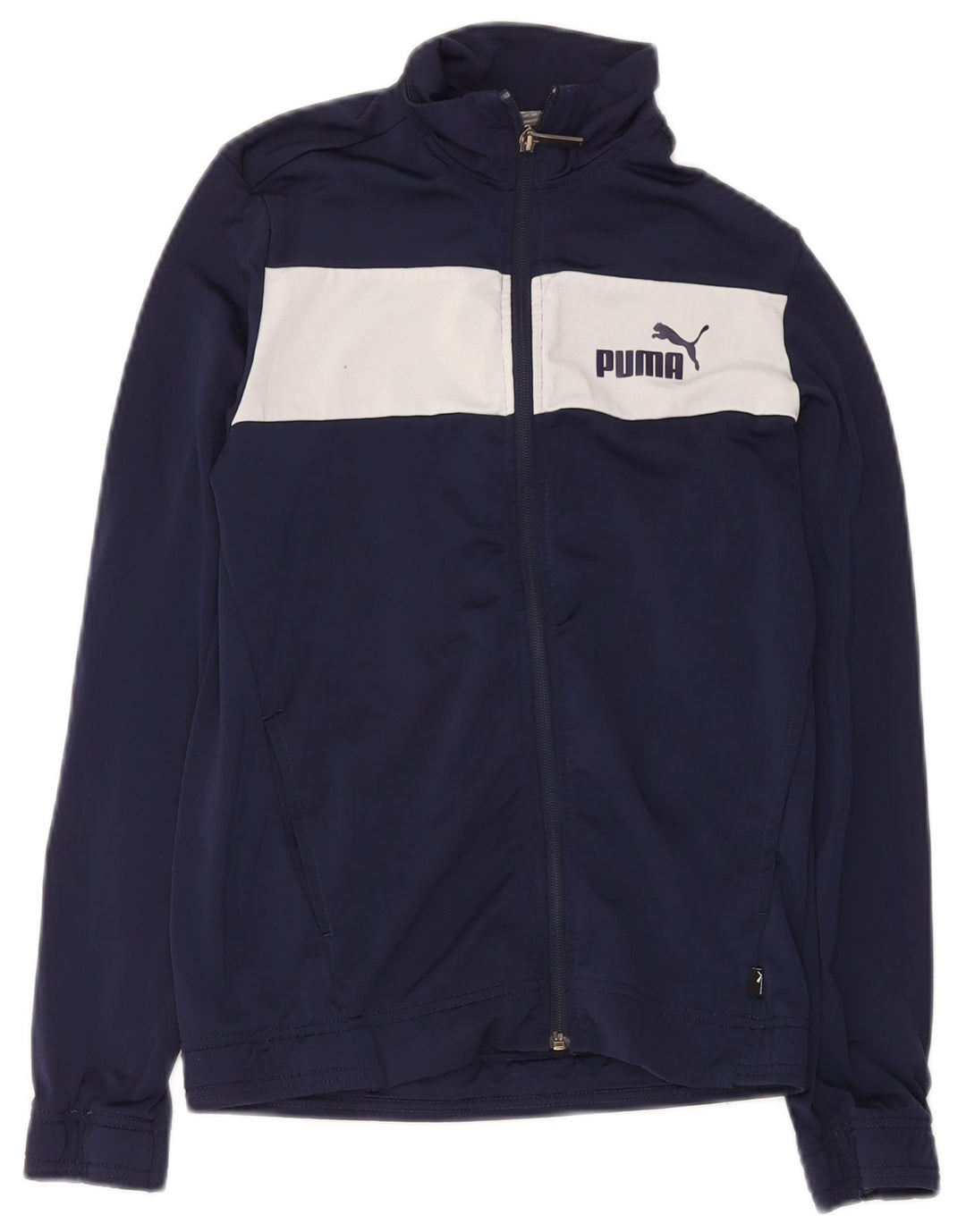 Puma Træningsdragt Topjakke til drenge 13-14 år Marineblå Colourblock Polyester