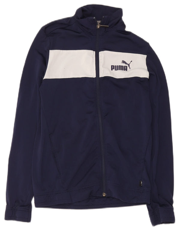 Puma Træningsdragt Topjakke til drenge 13-14 år Marineblå Colourblock Polyester