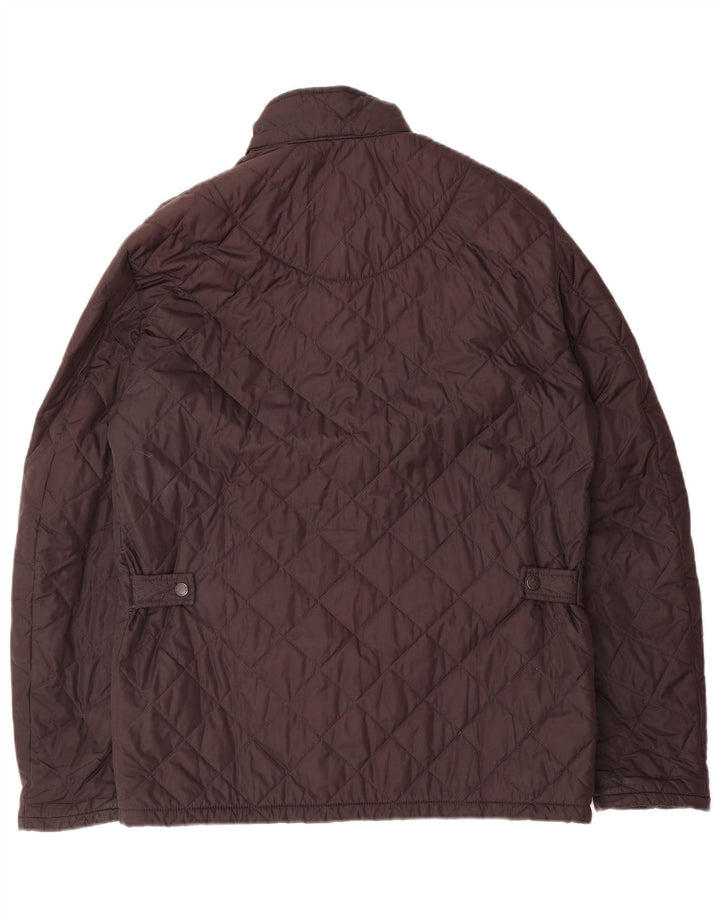 BARBOUR Herre quiltet jakke UK 36 Lille sort polyester