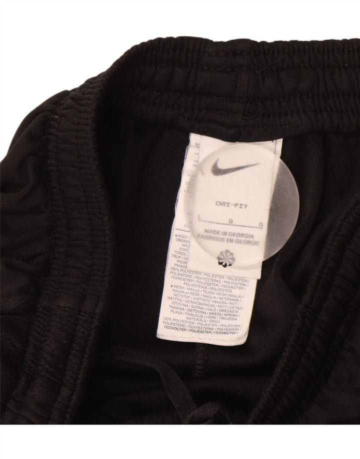 NIKE Dri Fit træningsdragtsbukser til kvinder UK 14 Stor sort polyester