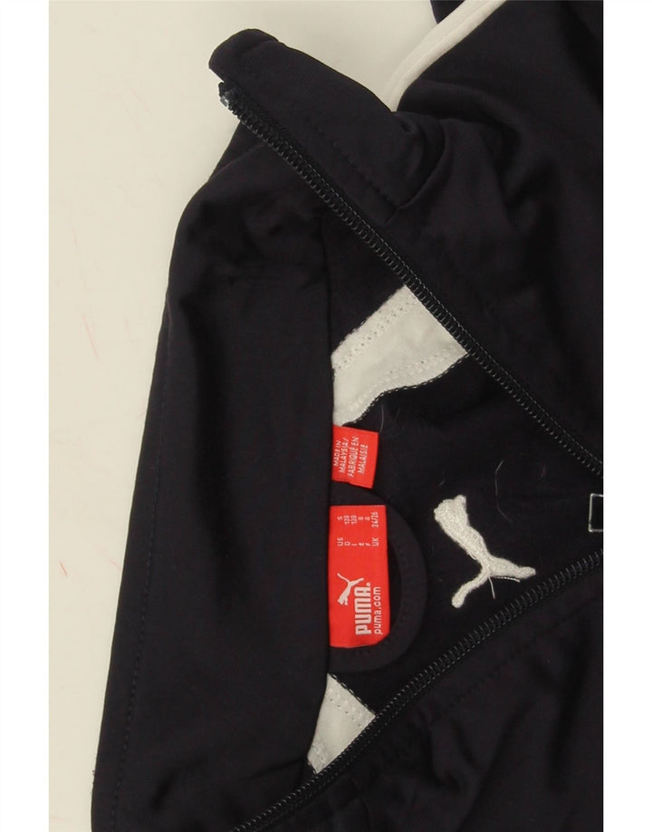 Puma Træningsdragt Topjakke til drenge 7-8 år Navy Blue Colourblock
