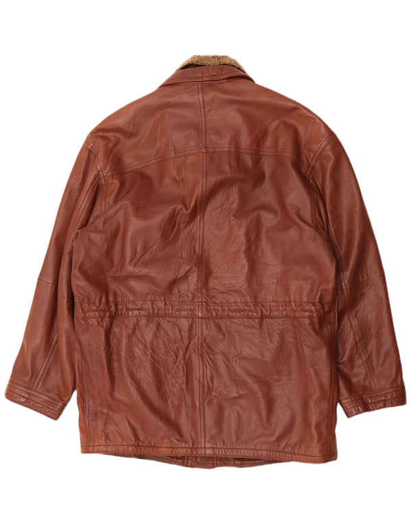 Nivola Herre Læderfrakke UK 42 XL Brun