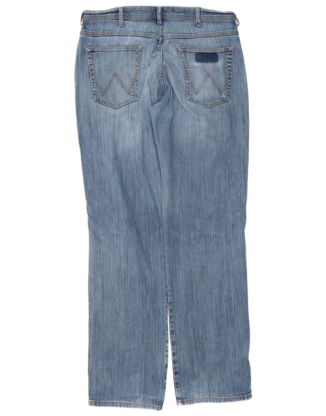 WRANGLER Herre Utah Straight Jeans W34 L34 Blå Bomuld