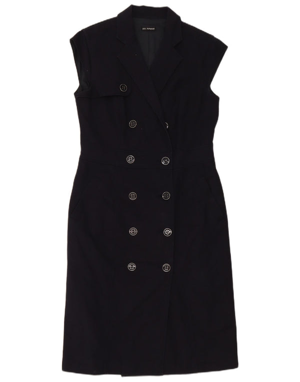 Marks & Spencer Womens Autograph Sheath Dress UK 12 Medium Navy Blue