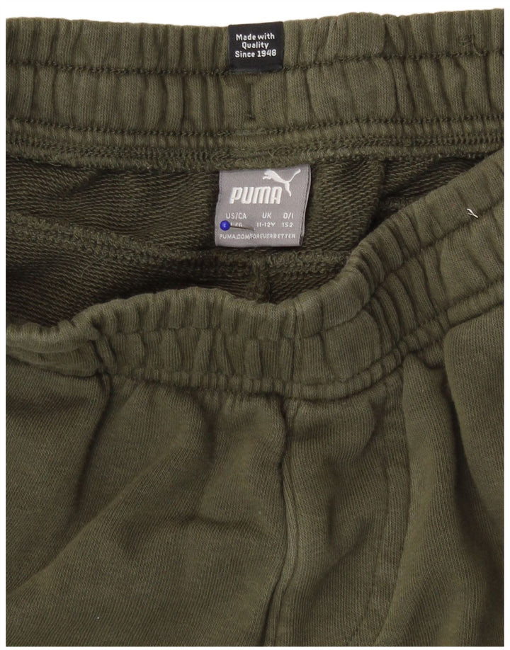 Puma Boys Sports Shorts 11-12 år Khaki Cotton