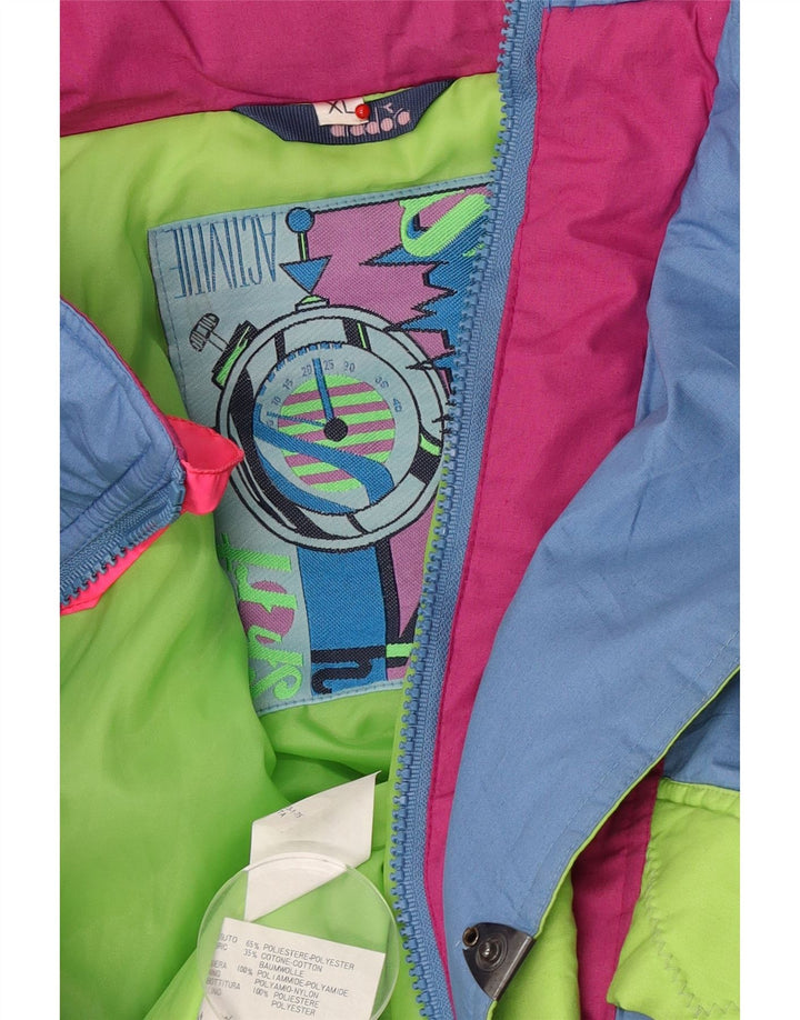 Diadora Herre Grafisk Ski Jumpsuit XL Blå Colourblock Polyester