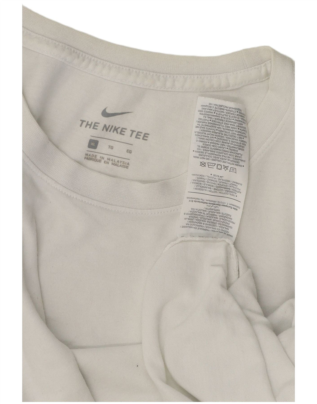 Nike herre T-shirt top XL hvid bomuld
