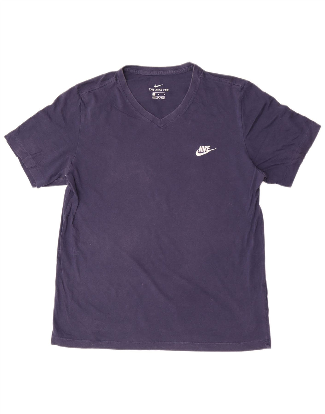 Nike T-shirt top til mænd, stor marineblå bomuld