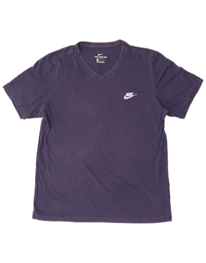 Nike T-shirt top til mænd, stor marineblå bomuld