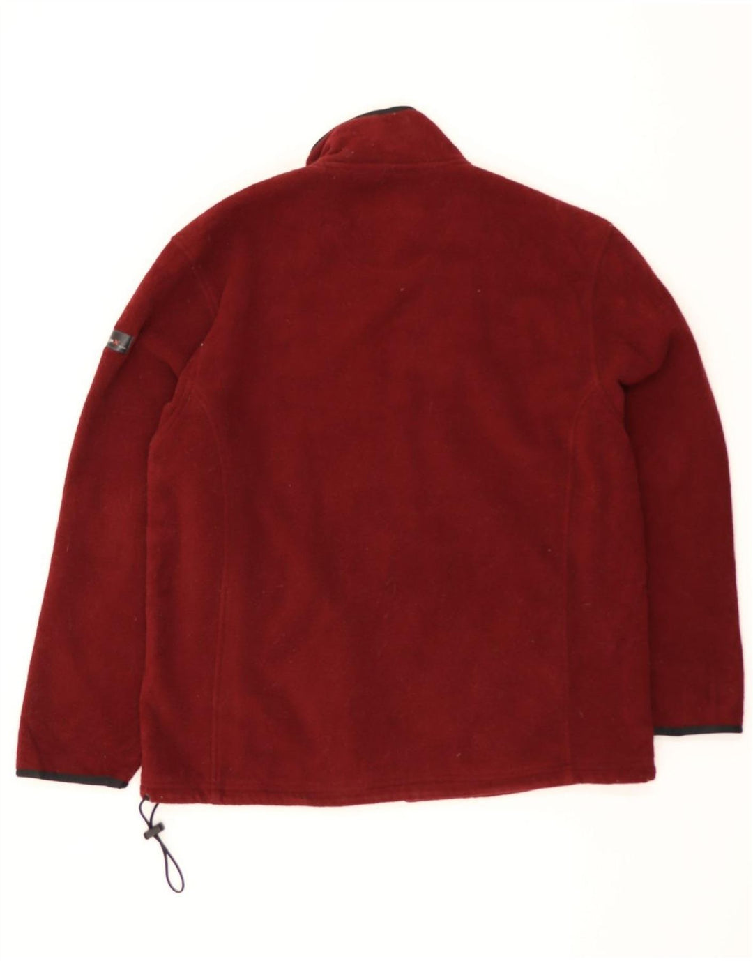 IZOD Mens Fleece Jacket UK 40 Large Maroon Polyester Vintage Izod and Second-Hand Izod from Messina Hembry 