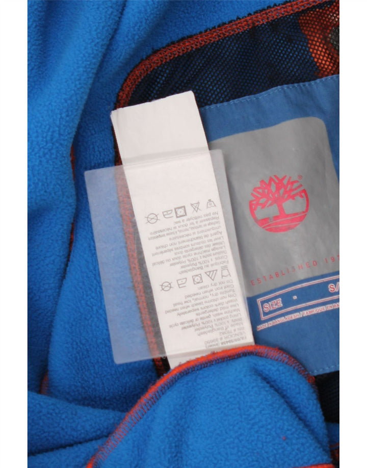 TIMBERLAND Vindjakke med hætte til mænd UK 36 Lille blå polyester