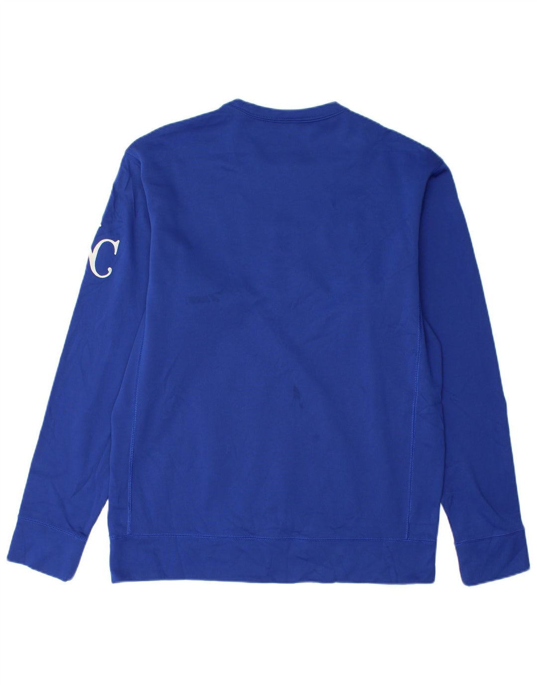 Nike Herre Therma-Fit Graphic Sweatshirt Jumper Medium Blue Polyester