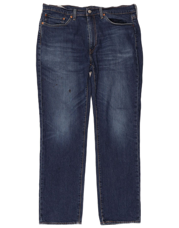 LEVI'S Herre 514 Straight Jeans W36 L32 Blå Bomuld